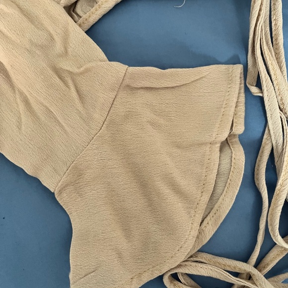 Beige blouse crop top - Picture 5 of 6